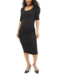 Motherhood Maternity Side-Ruched Maternity Dress