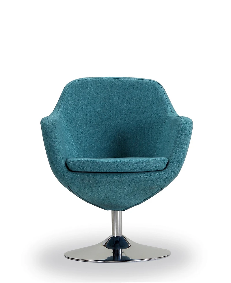 Manhattan Comfort Caisson Swivel Upholstered Accent Chair