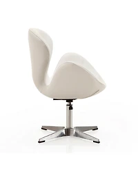 Manhattan Comfort Raspberry Adjustable Upholstered Swivel Chair