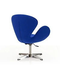 Manhattan Comfort Raspberry Adjustable Upholstered Swivel Chair