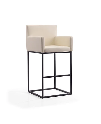 Manhattan Comfort Ambassador Leatherette Upholstered Barstool