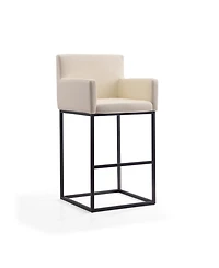 Manhattan Comfort Ambassador Leatherette Upholstered Barstool