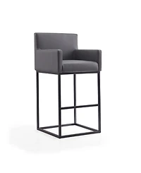 Manhattan Comfort Ambassador Leatherette Upholstered Barstool