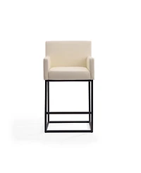 Manhattan Comfort Ambassador 38" Leatherette Upholstered Counter Stool