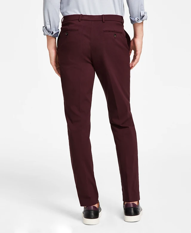 green emerald velvet dress Tommy Hilfiger Mens Modern fit Dress Pants 54 / 32 Black Solid Stretch –  Bristol Apparel Co main image 1