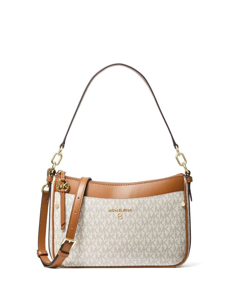 Michael Michael Kors Logo Jet Set Charm Top Zip Pochette Shoulder Bag
