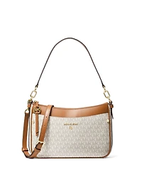 Michael Michael Kors Logo Jet Set Charm Top Zip Pochette Shoulder Bag