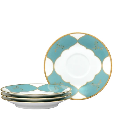 Noritake Lodi's Morning 6" Saucers, Set of 4