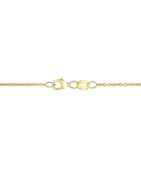 Effy Onyx & Diamond (1/6 ct. t.w.) 18" Cross Pendant Necklace in 14k Gold