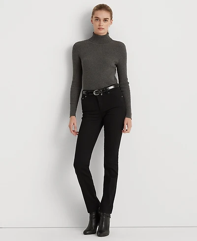 Lauren Ralph Lauren Mid-Rise Straight Jean, Regular and Short Lengths