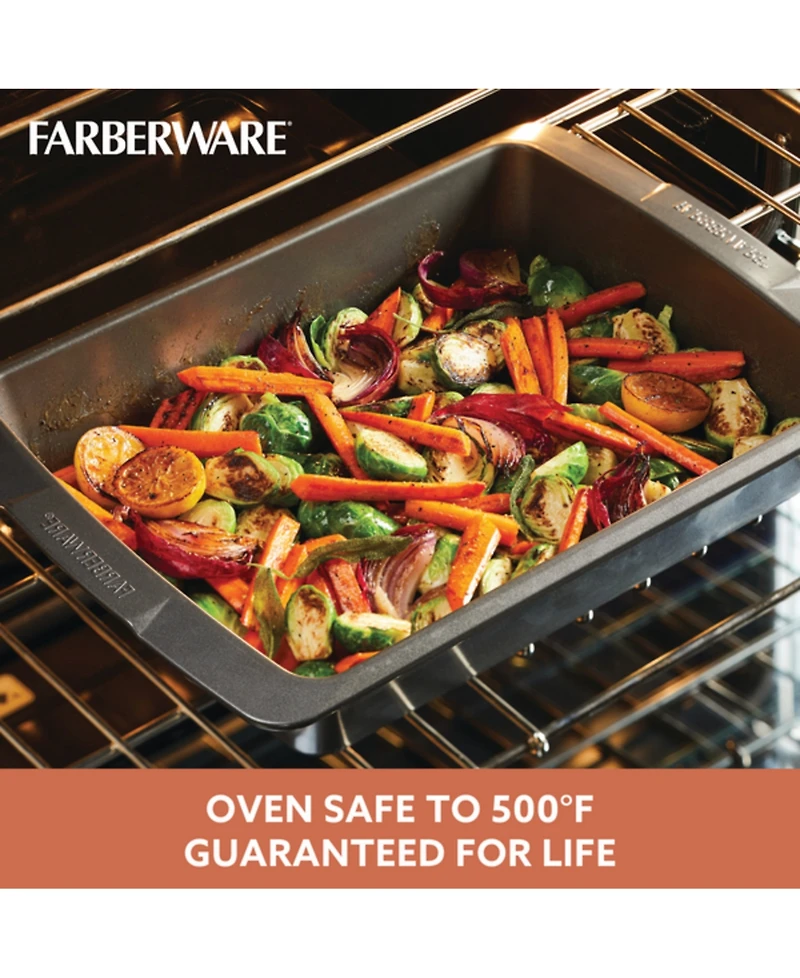 Farberware Bakeware Nonstick Roaster with U-Rack