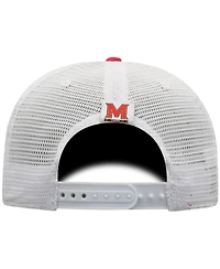 Men's Top of the World Red, White Maryland Terrapins Trucker Snapback Hat