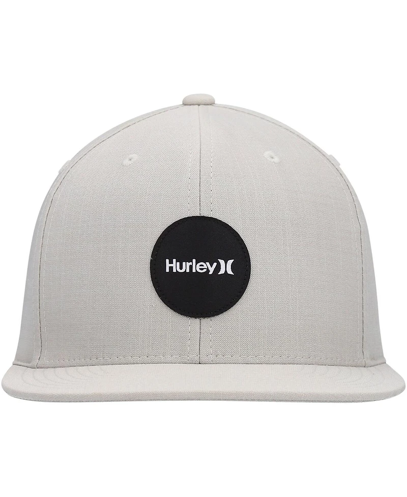 Men's Hurley Heather Gray H20-Dri Point Break Snapback Hat