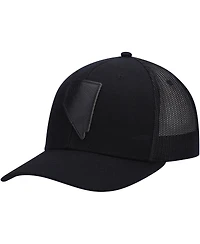 Men's Local Crowns Nevada Blackout State Patch Trucker Snapback Hat