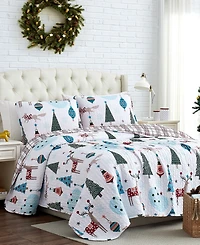 Southshore Fine Linens Winter Wonderland Oversized Reversible -Pc. Quilt Set