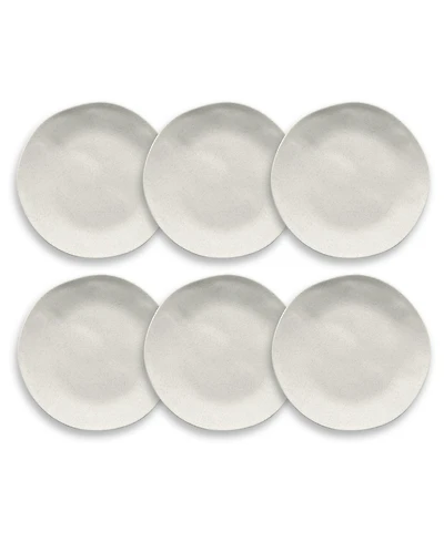 Abode Homewares Wheat Pp 6-Piece Salad Plate Set, 8.5"