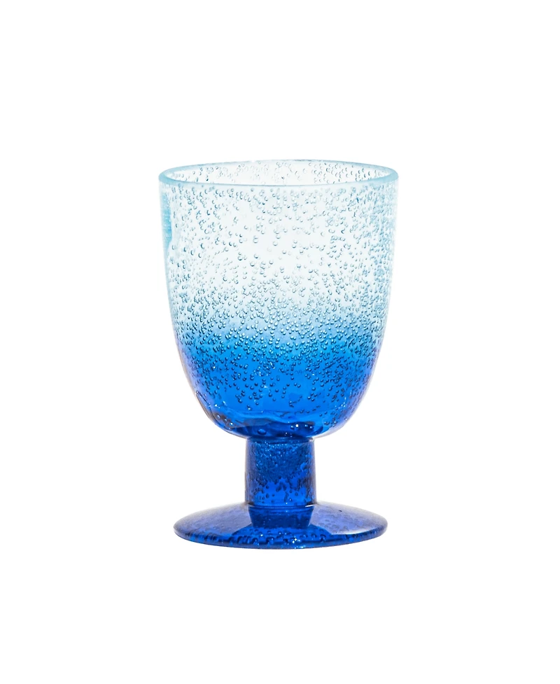 Abode Homewares Oceanic Ombre Premium Acrylic Goblet Glasses, Set of 6