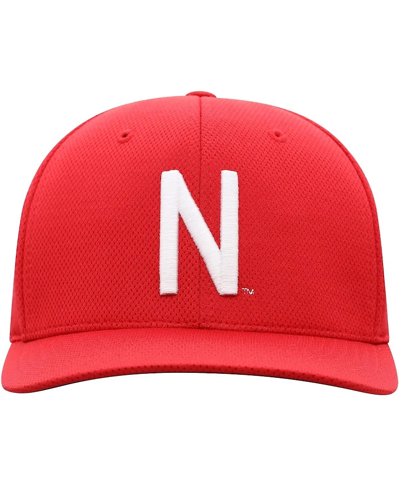 Men's Top of The World Scarlet Nebraska Huskers Reflex Logo Flex Hat