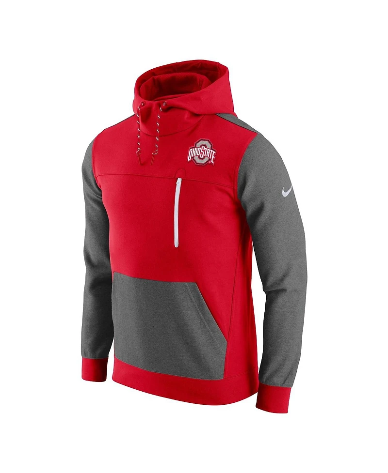 Men's Nike Scarlet Ohio State Buckeyes Av-15 2.0 Pullover Hoodie