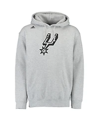 Men's adidas LaMarcus Aldridge Gray San Antonio Spurs Name and Number Pullover Hoodie