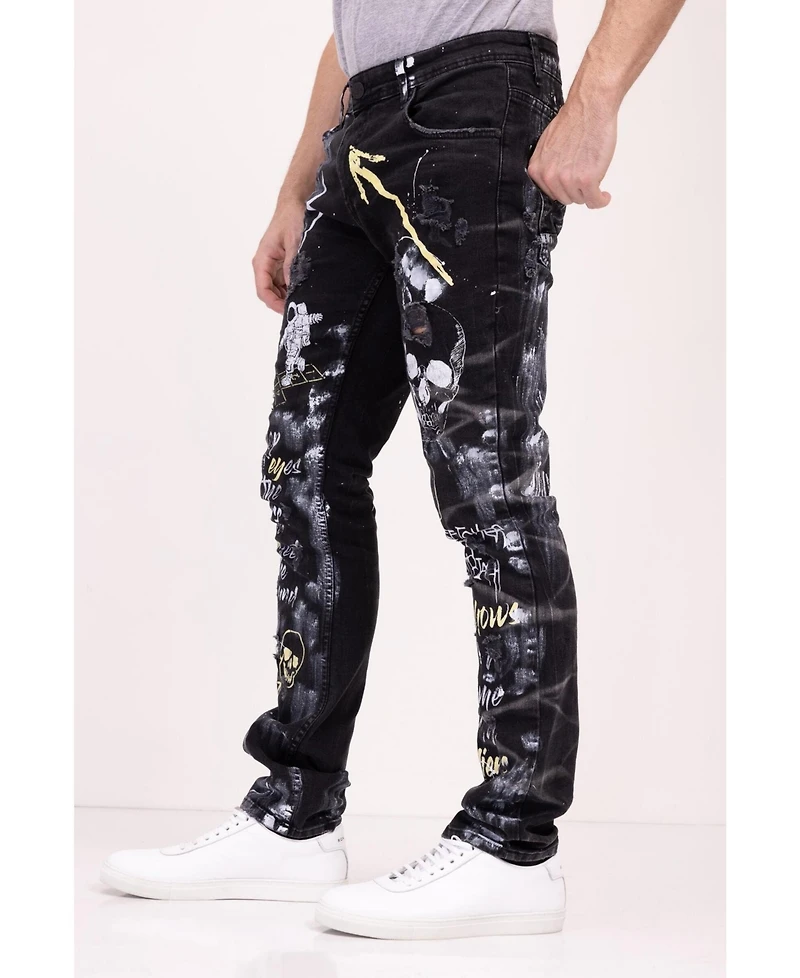 Ron Tomson Men's Modern Alien Denim Jeans