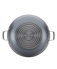Anolon Accolade Forged Hard-Anodized Nonstick Wok with Lid, 13.5-Inch, Moonstone
