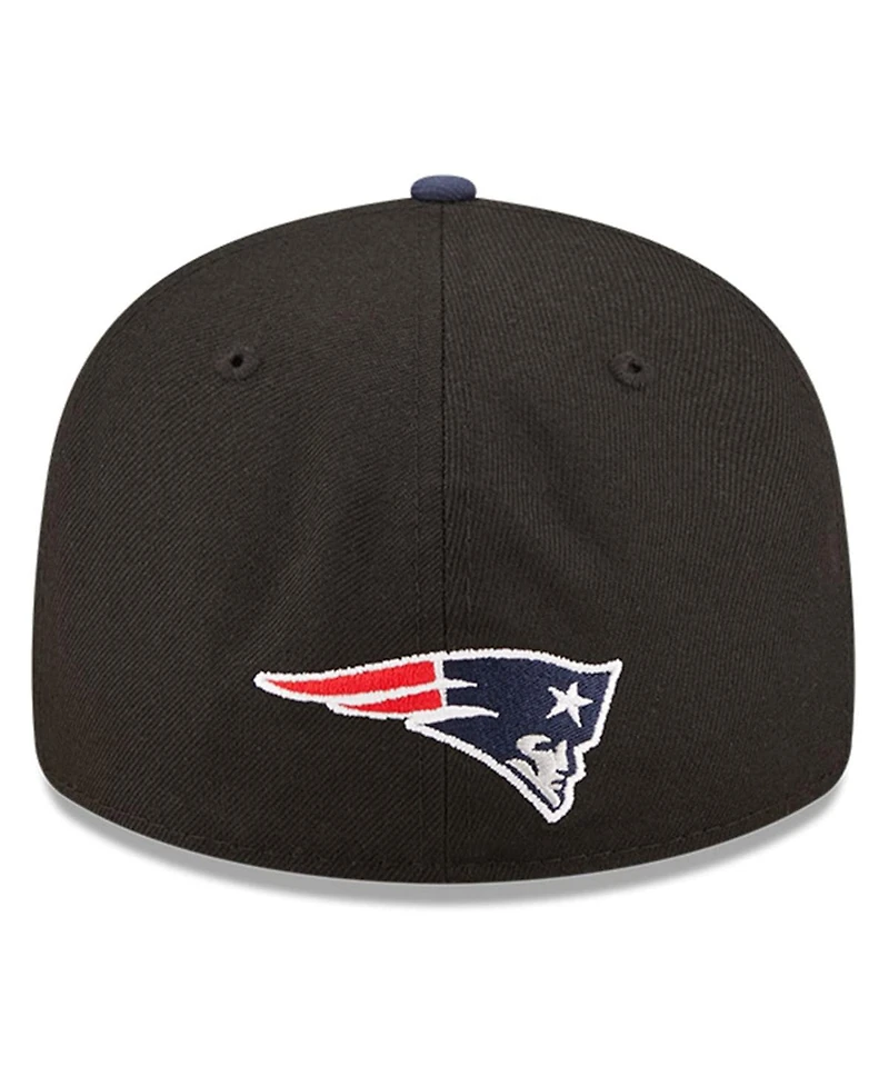Men's New Era Black, Navy England Patriots 2022 Nfl Draft Low Profile 59FIFTY Fitted Hat