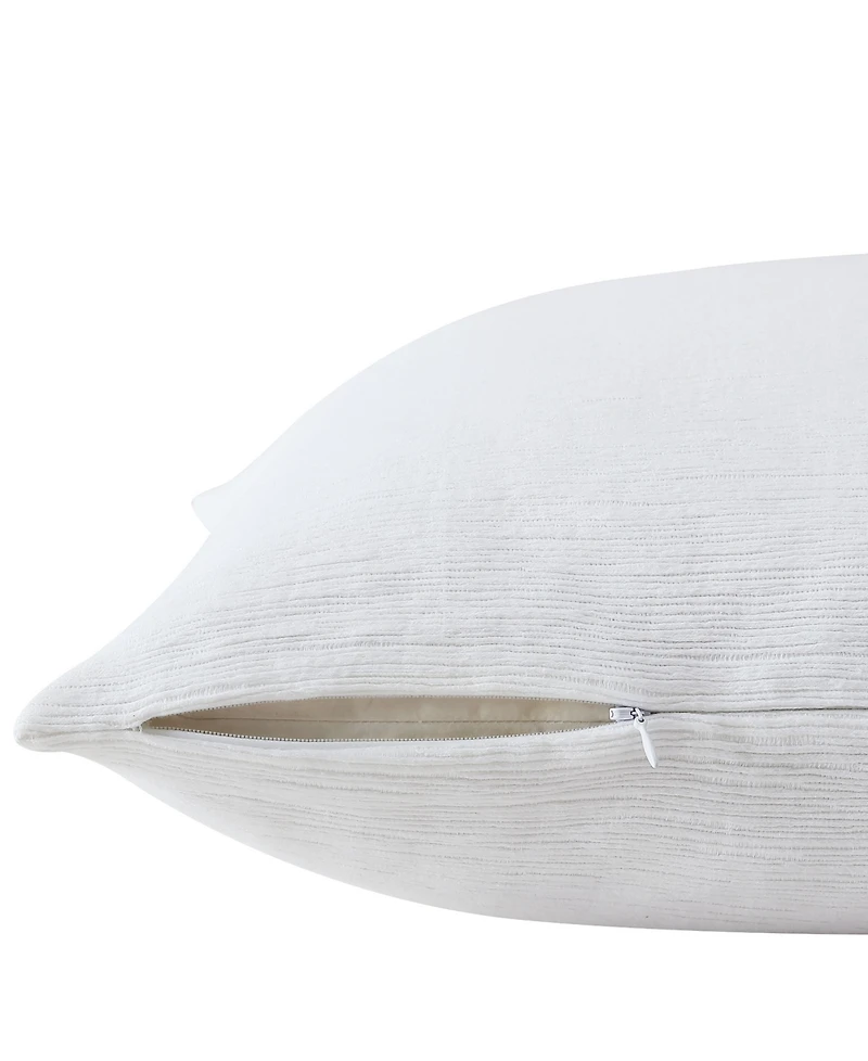 Vera Wang Solid Textured Pleats European Sham Set