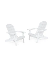 Bellwood Outdoor Folding Adirondack Chairs Set, 2 Piece