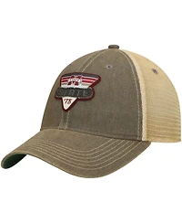 Men's Gray Mississippi State Bulldogs Legacy Point Old Favorite Trucker Snapback Hat