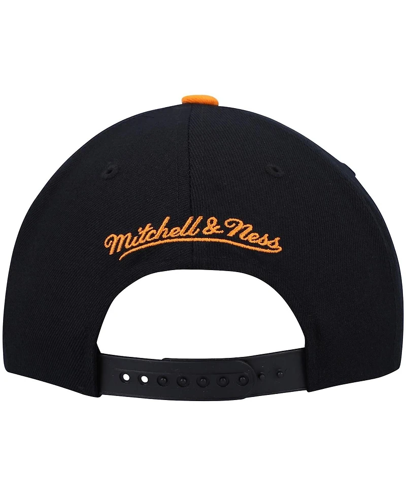 Men's Mitchell & Ness White and Orange Chicago Bulls Day One Snapback Hat
