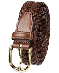 Club Room Men's Hand-Laced Braided Belt, Created for Macy's