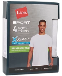 Hanes Men's Ultimate X-Temp 4-Pk. Moisture-Wicking Mesh T-Shirts