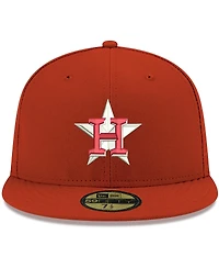 Men's New Era Red Houston Astros Logo White 59FIFTY Fitted Hat