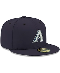 Men's New Era Navy Arizona Diamondbacks Logo White 59FIFTY Fitted Hat