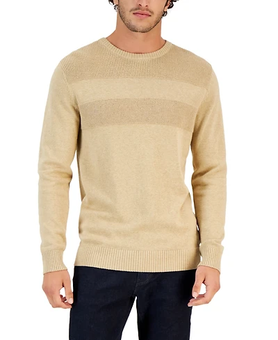 Club Room Men's Textured Cotton Sweater, Created for Macy's