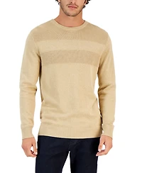 Club Room Men's Textured Cotton Sweater, Created for Macy's