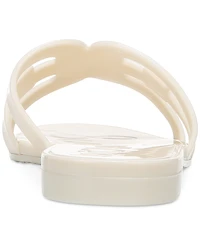Sam Edelman Women's Bay Logo Emblem Jelly Slide Sandals