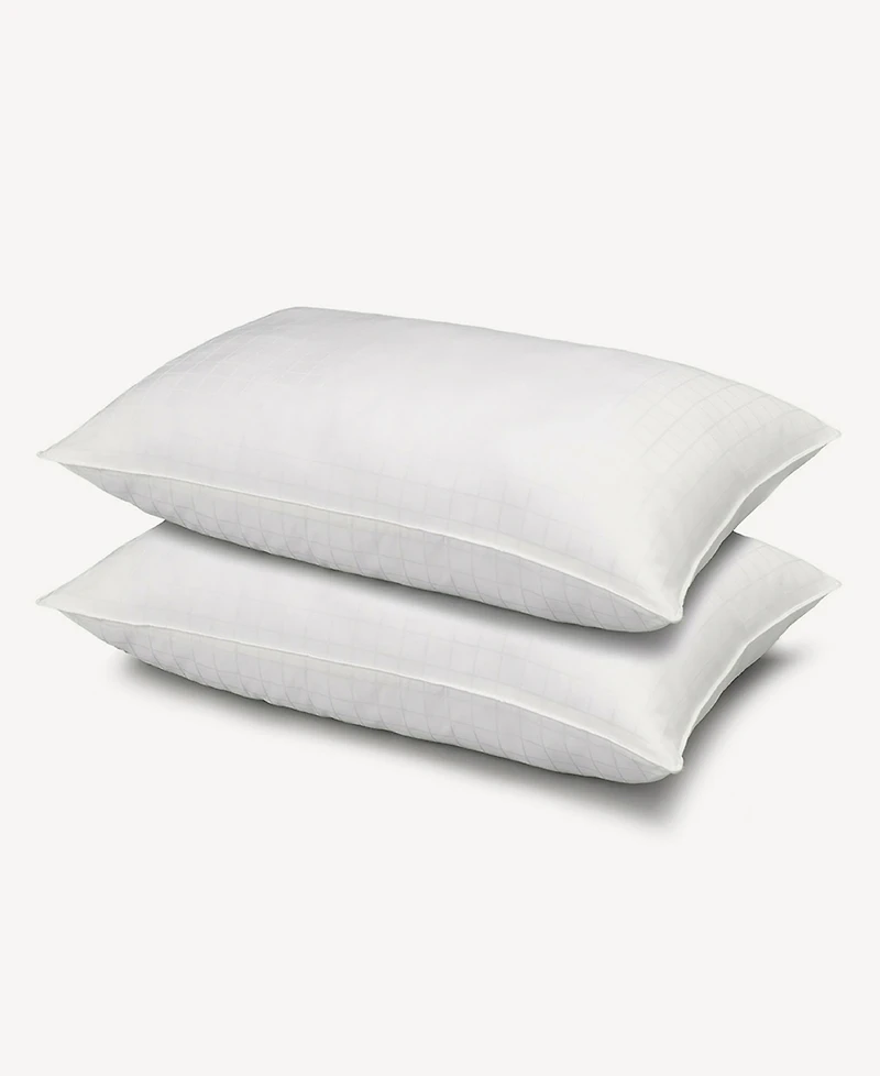 Ella Jayne 100% Cotton Dobby-Box Shell Firm Density Side/Back Sleeper Down Alternative -Pack Pillow