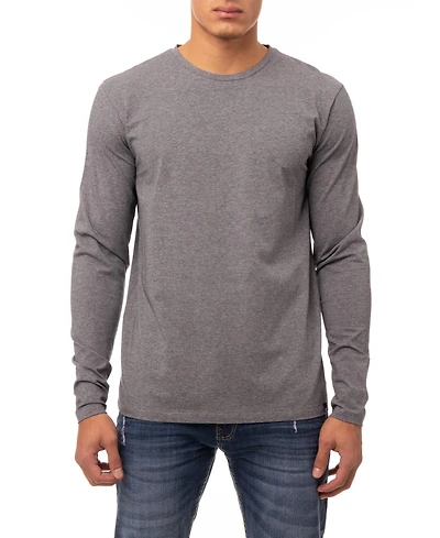 X-Ray Men's Soft Stretch Crew Neck Long Sleeve T-shirt
