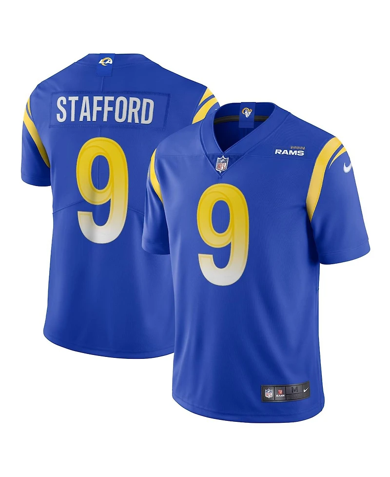 Nike Men's Matthew Stafford Bone Los Angeles Rams Vapor Limited Jersey