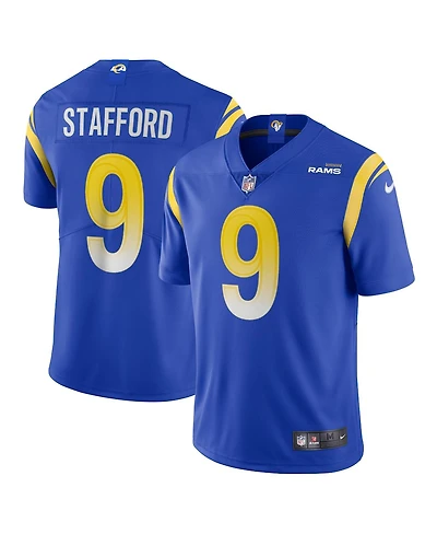 Nike Men's Matthew Stafford Bone Los Angeles Rams Vapor Limited Jersey