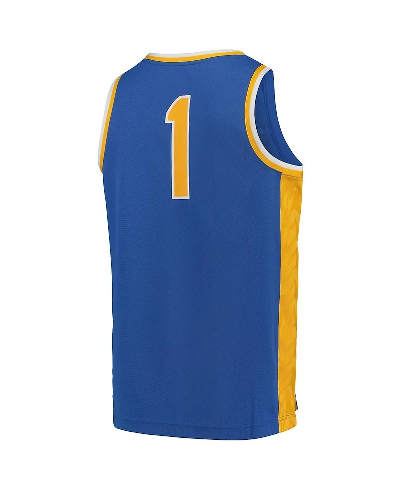 Men's Nike #1 Royal Pitt Panthers Team Replica Basketball Jersey