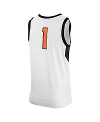 Men's Nike White Oklahoma State Cowboys Retro Replica Basketball Jersey