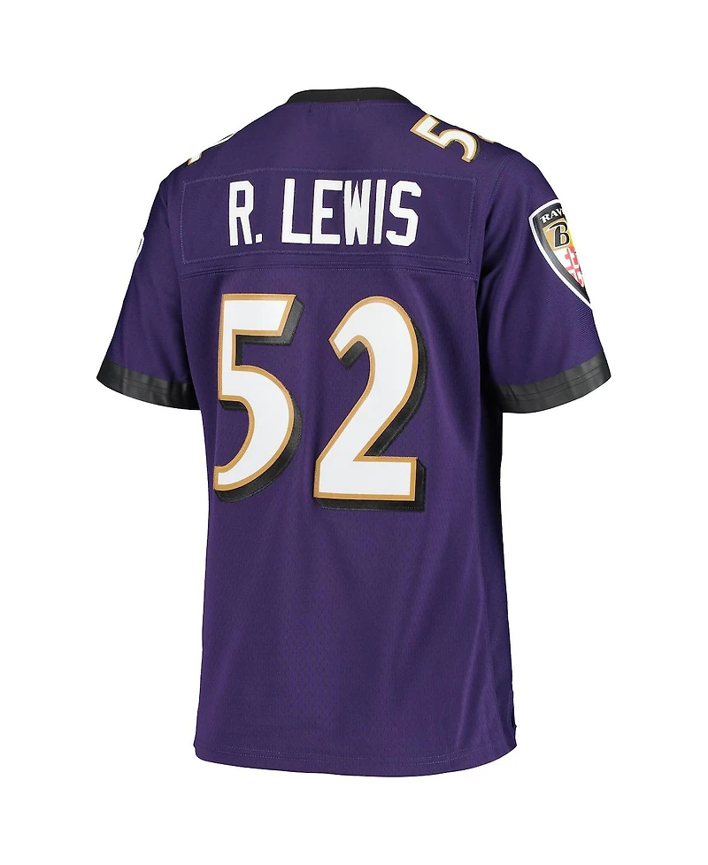 Women's Mitchell & Ness Ray Lewis Purple Baltimore Ravens Legacy Replica Team Jersey