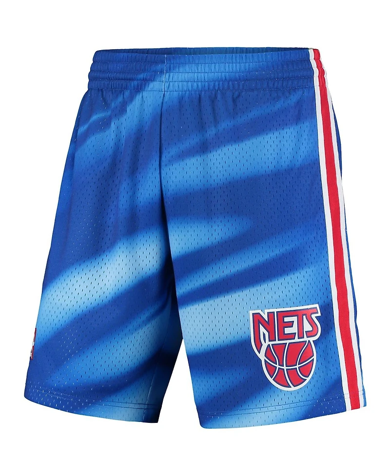 Men's Mitchell & Ness Blue New Jersey Nets Hardwood Classics Swingman Shorts