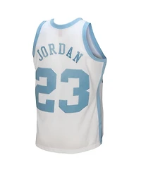 Men's Mitchell & Ness Michael Jordan White North Carolina Tar Heels 1983/84 Authentic Retired Player Jersey