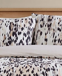 Kenneth Cole New York Abstract Leopard 3 Piece Comforter Set, Full/Queen