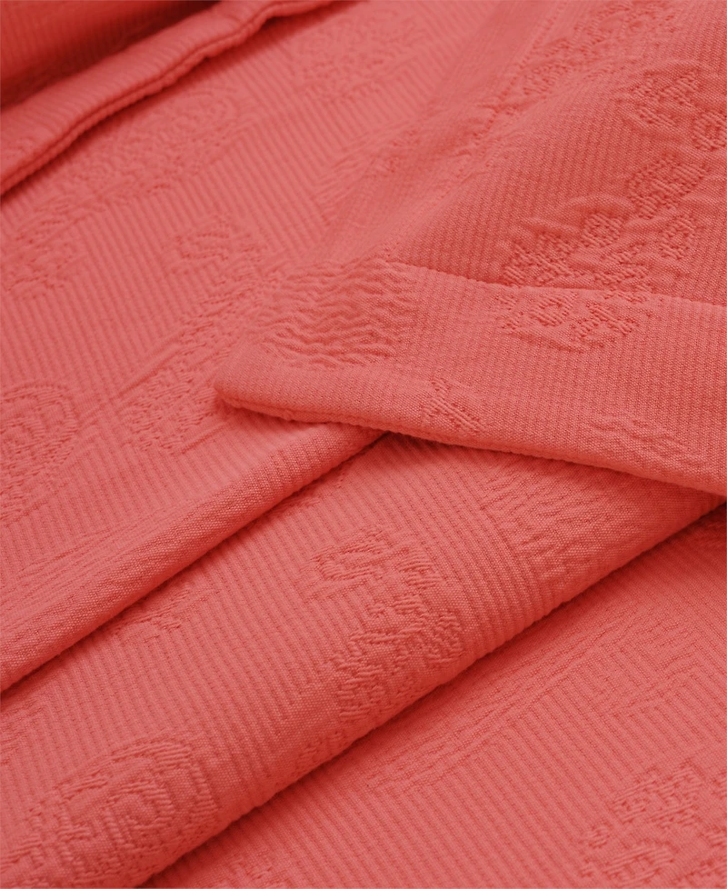 Superior 100% Cotton Paisley Matelasse All-Season -Piece Coverlet Set