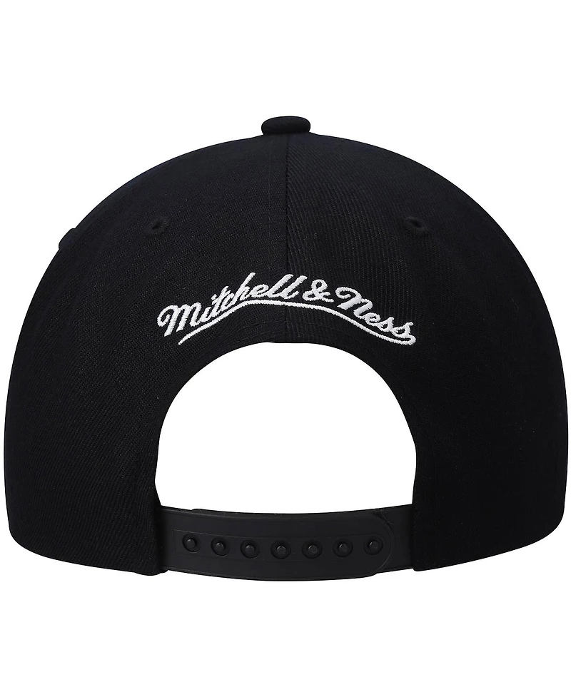 Men's Mitchell & Ness Black Utah Jazz Hardwood Classics Script 2.0 Snapback Hat
